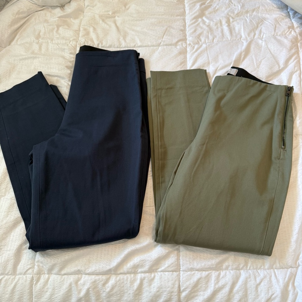 Everlane Slim Dress Pants bundle lot - navy and Olive